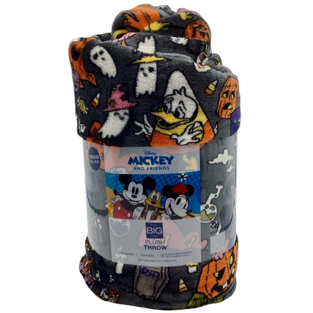 Disney's“Mickey and Friends” Oversized Supersoft Printed Plush Throw Blanket - Picture 3 of 9